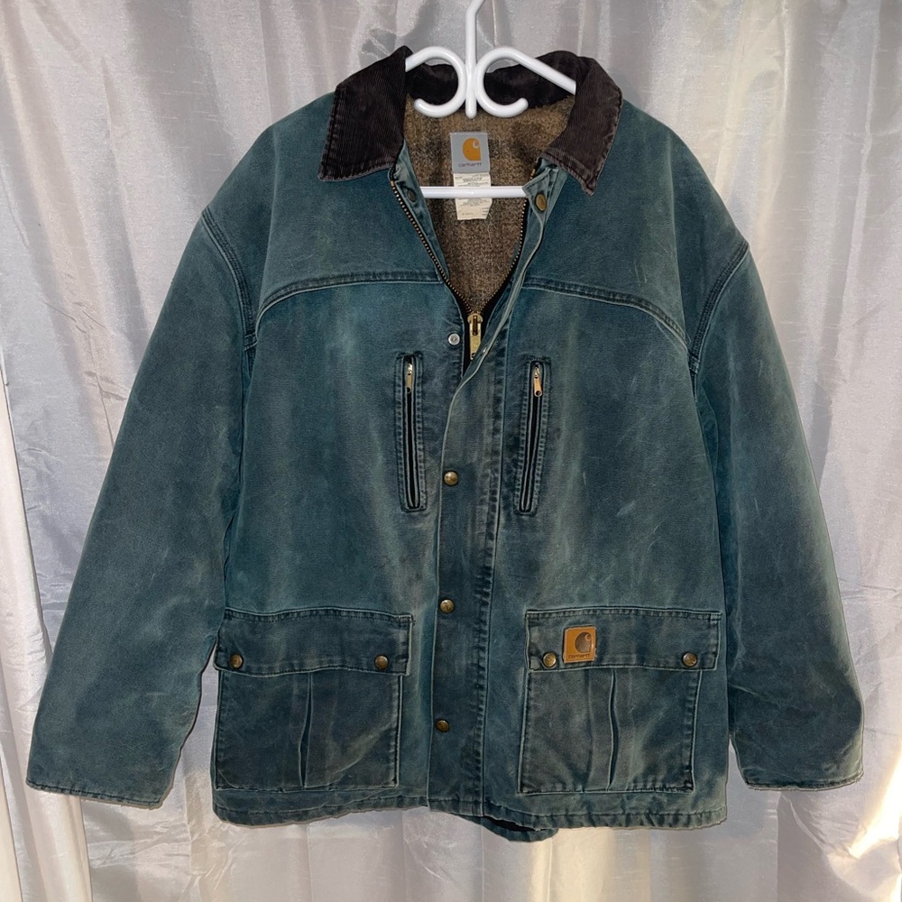 Carhartt Vintage Jade Blanket Lined Jacket Mens XL